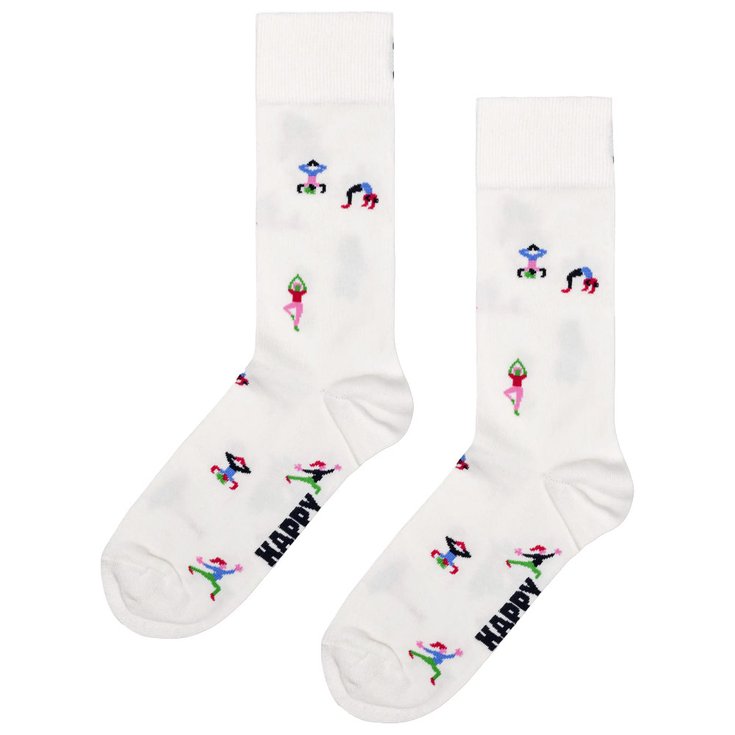 Happy Socks Crew Socks Yogi White 