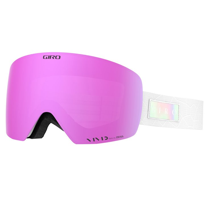 Giro Masque de Ski Contour White Alps Vivid Pink + Vivid Infrared - Sans Présentation