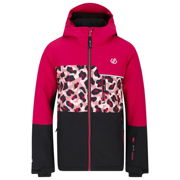 DARE2B Traverse II Jkt Berry Pink Dusty Rose Cheetah Print Black 