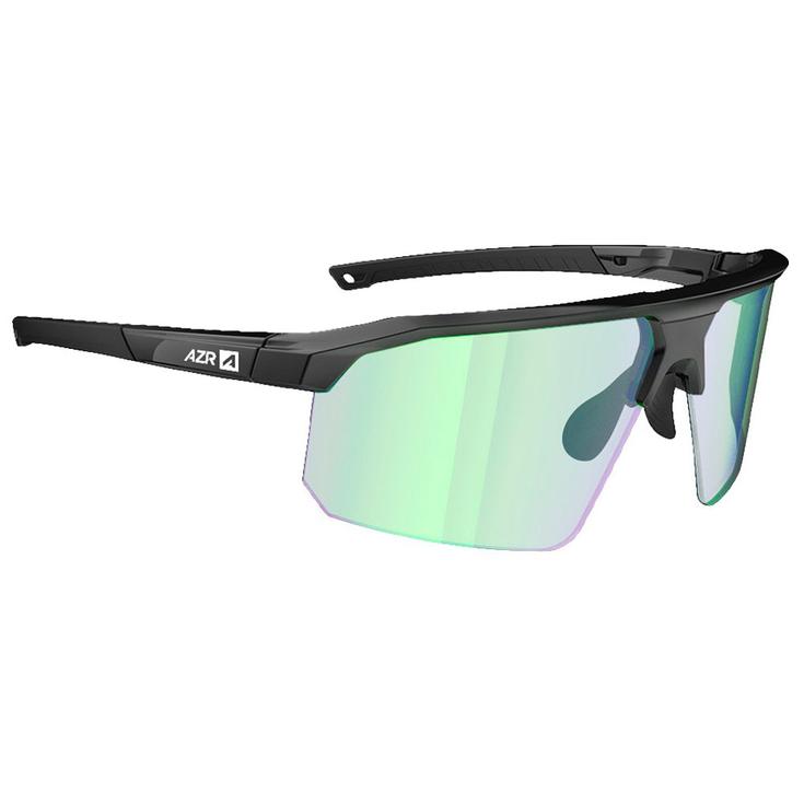 AZR Sonnenbrille Arrow Rx Noire Vernie Photochromique Irisé Vert Präsentation