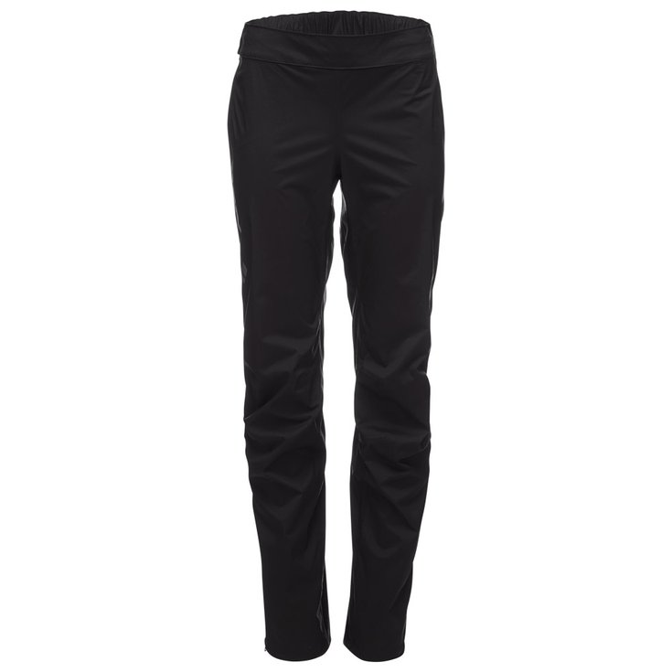 Black Diamond Waterproof Pants W Stormline Stretch Full Zip Rain Pants Black Overview