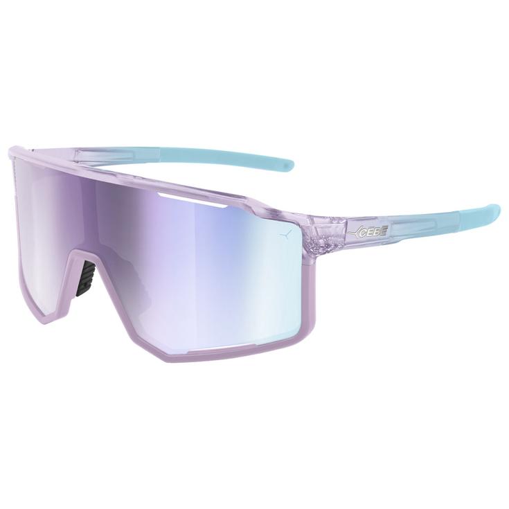 Cebe Sonnenbrille Outflow 2 S Crystal Trans Lilac Grey Cherry Pink Revo Präsentation