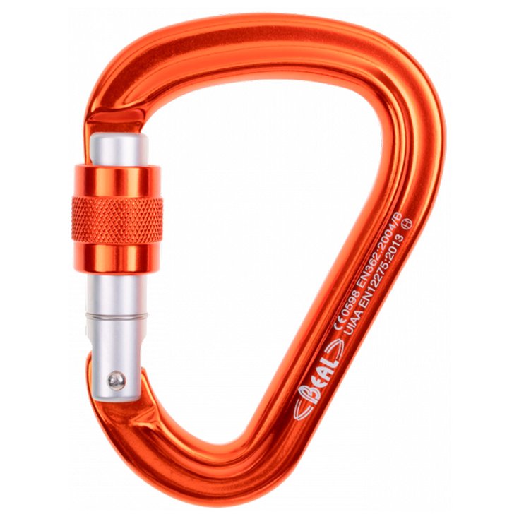 Beal Carabiners Be Safe Screw Orange Overview