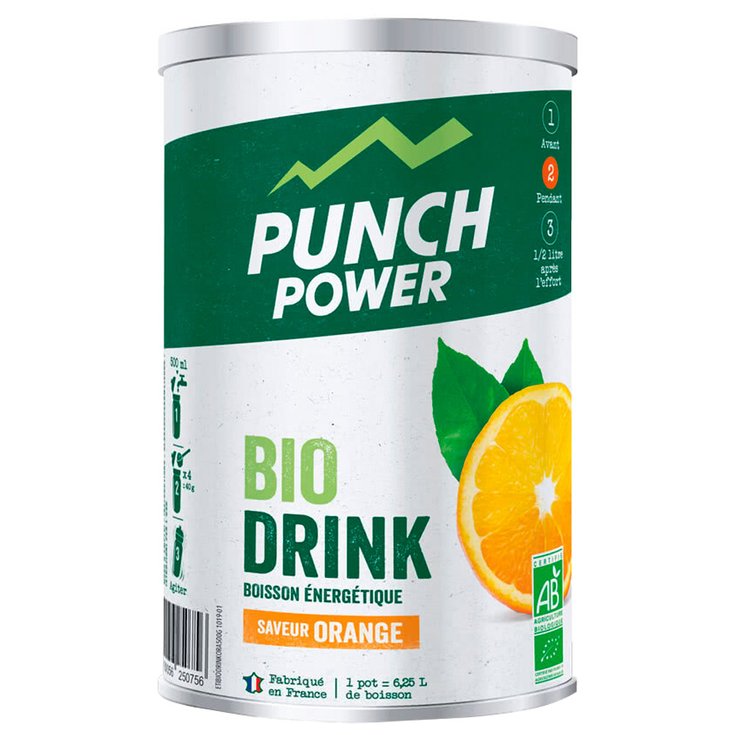 Punch Power Drank Biodrink 500 g Orange Voorstelling