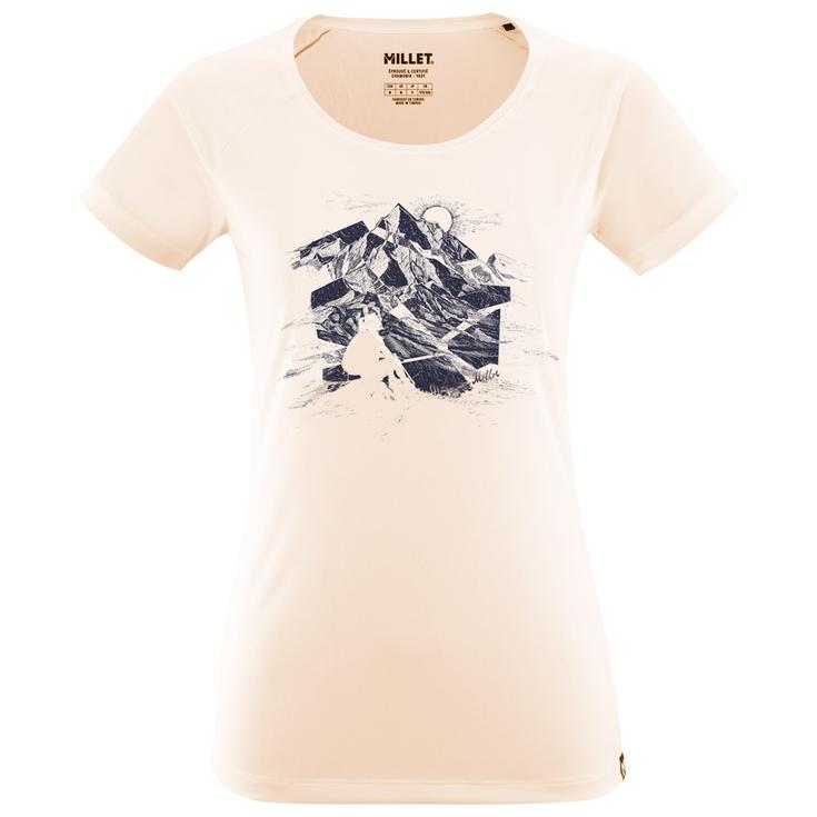 Millet Camiseta de trekking Tana Ts Ss W Vanilla Cream Presentación