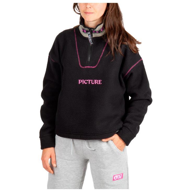 Picture Fleece Cylla Crop 1/4 Black Präsentation