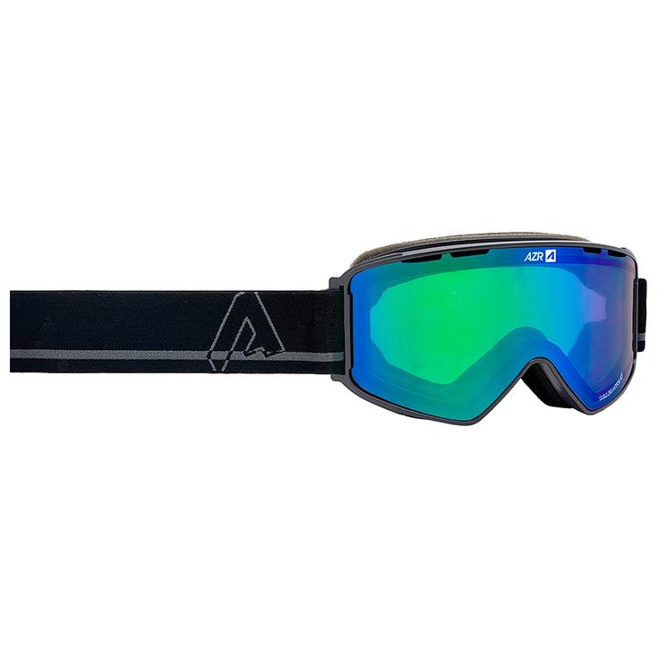 AZR Skibrille Twister Otg Anthracite Mat Irisé Vert Präsentation