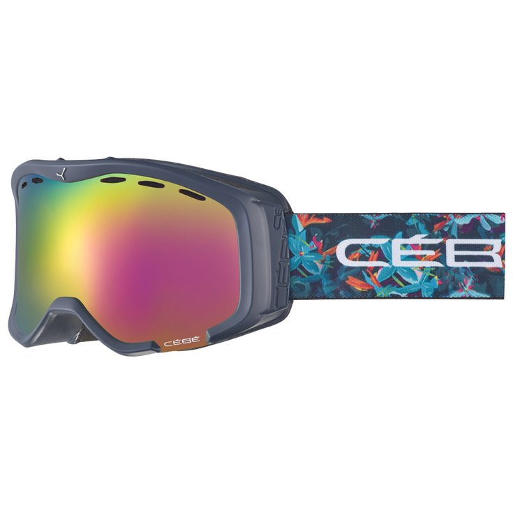 Cebe Goggles Cheeky Otg Dark Blue Floral Rose Flash Pink Overview