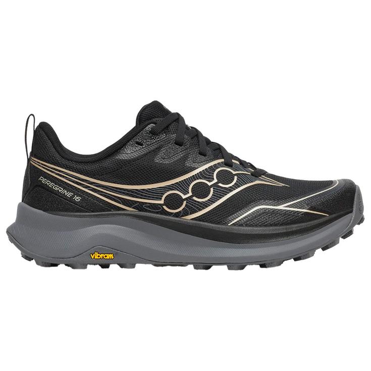 Saucony Botas de trail Peregrine 16 Wmn Black Carbon Presentación