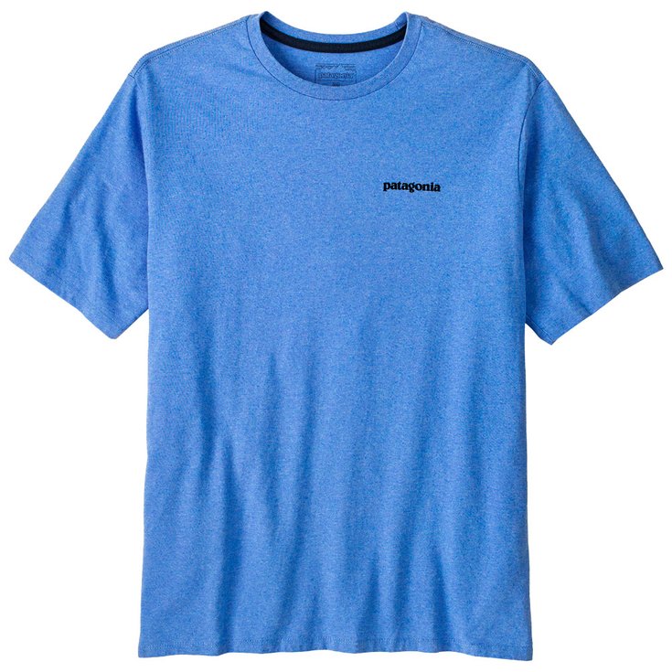 Patagonia Tee-shirt de rando P-6 Logo Responsibili-Tee Abundant Blue Présentation