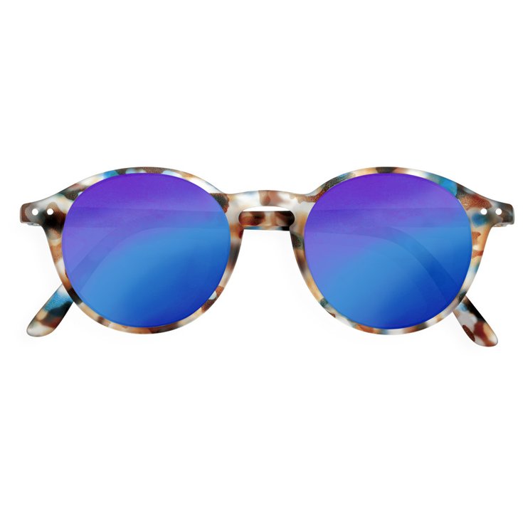 Izipizi Sunglasses D Sun Blue Tortoise Soft Blue Mirror Lenses Cat 3 Overview