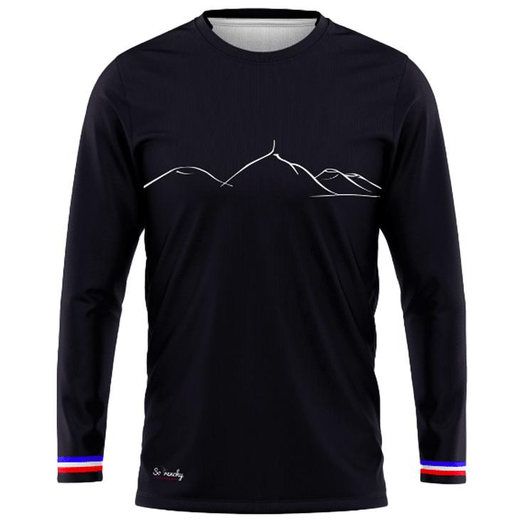 Le Colibri Frenchy Maglietta da trail L’auvergnat Manches Longues Noir Presentazione