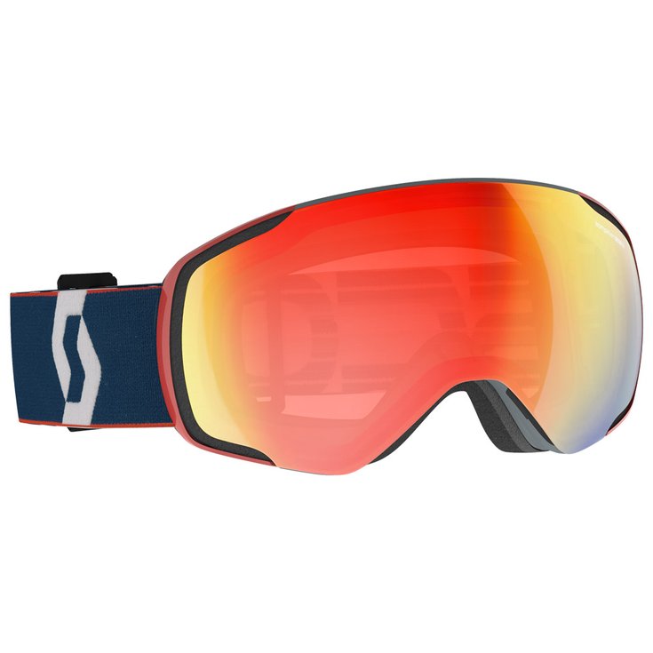 Scott Masque de Ski Vapor Retro Blue/red Enhancer Red Chrome Présentation