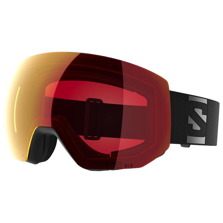 Salomon Skibrillen Radium Pro Black Sigma Photo Poppy Red Voorstelling