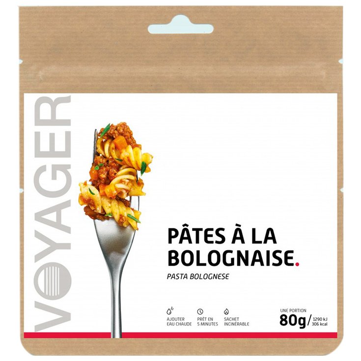 Voyager Gefriergetrocknetes Essen Pâtes À La Bolognaise Präsentation