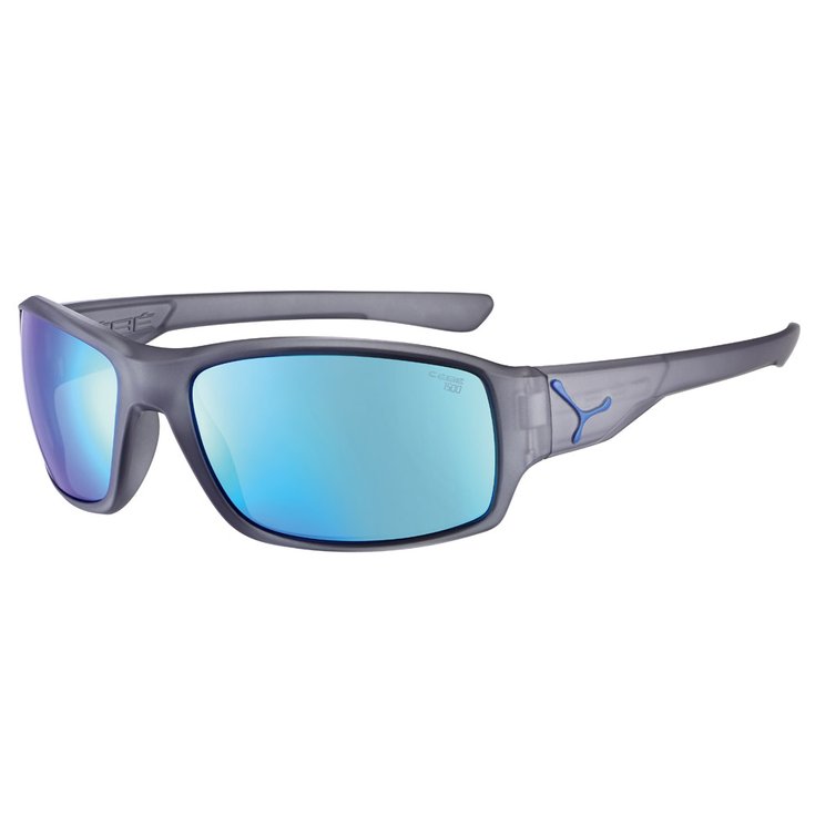 Cebe Sunglasses Haka Matt Translucent Blue 1500 Grey PC Blue Flash Mirror Overview