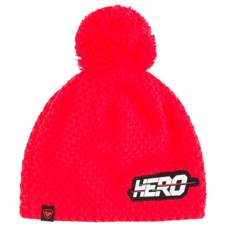 Rossignol Beanies L3 Hero Pompon 316 - Neon Red Overview