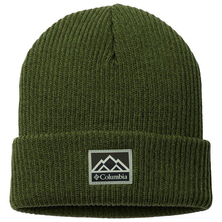 Columbia Whirlibird Cuffed Beanie Canteen Greenscape Marled Mountains 