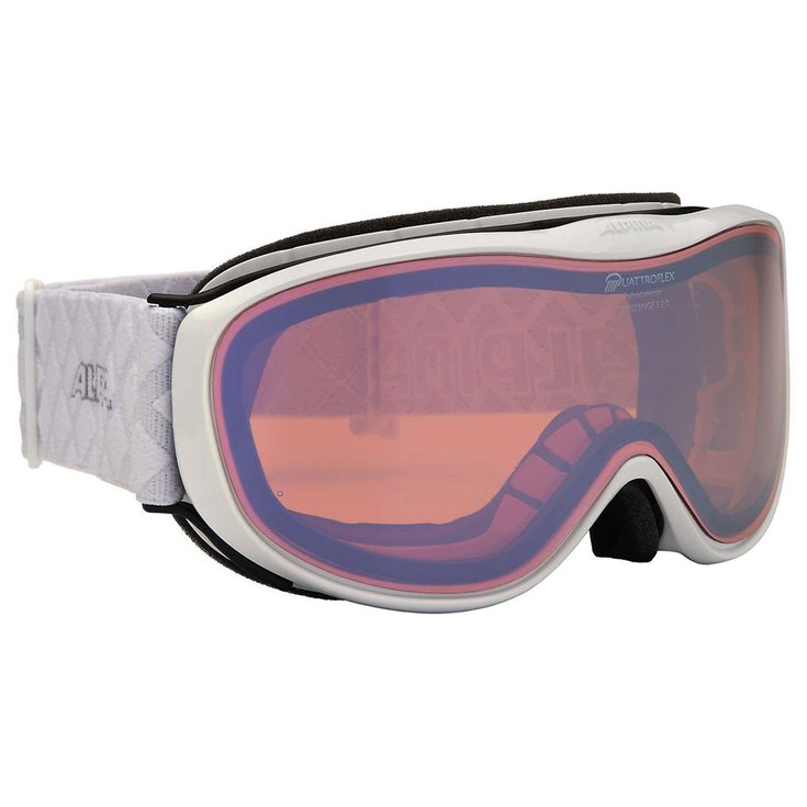 Alpina Masque de ski Challenge S 2.0 Quattroflex Mirror White S2 présentation