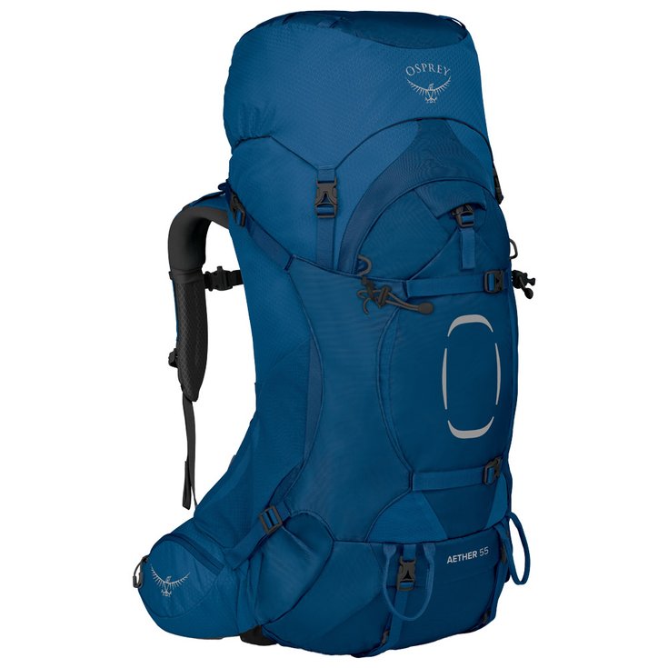 Osprey Backpack Aether 55 Deep Water Blue Overview