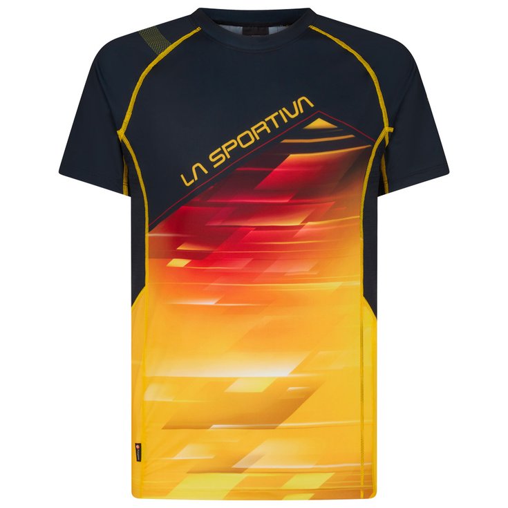 La Sportiva Trail tee-shirt Wave T-Shirt M Black Yellow Overview