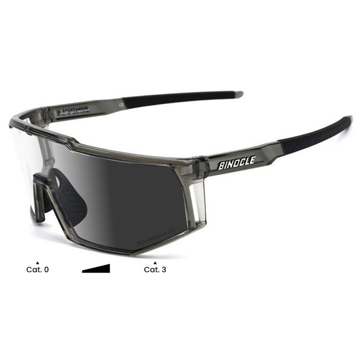 Binocle Eyewear Zonnebrillen Horizon Shiny Grey Translucide Grey Photo Voorstelling