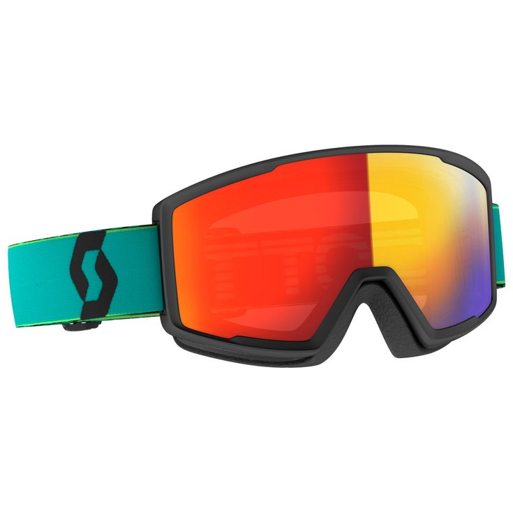 Scott Masque de Ski Goggle Factor Pro Retro Teal Blue/yellow Enhance Présentation