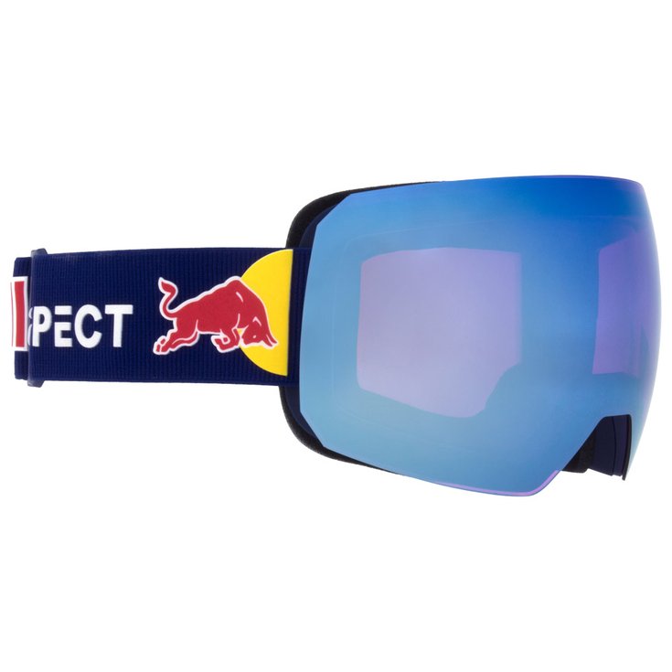Red Bull Spect Maschera Chute Matt Blue Purple Blue Mirror + Cloudy Snow Presentazione