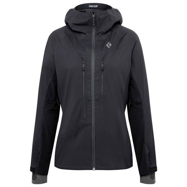 Black Diamond Ski Jacket W Dawn Patrol Hybrid Shell Black Overview