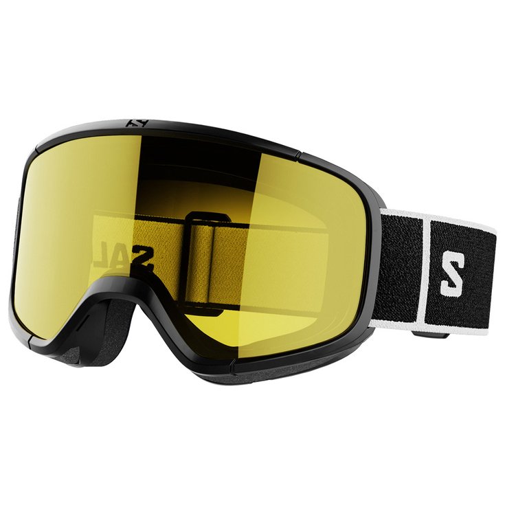 Salomon Masque de Ski Aksium 2.0 Black Flash Yellow Présentation
