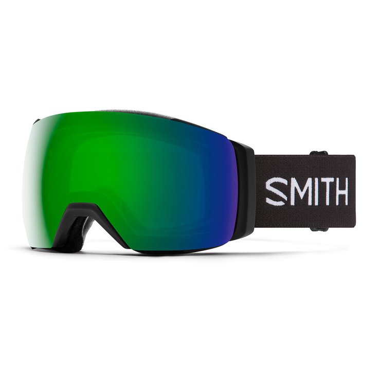 Smith Masque de Ski I/O Mag XL Black Chromapop Sun Green Mirror + Chromapop Storm Rose Flash Présentation