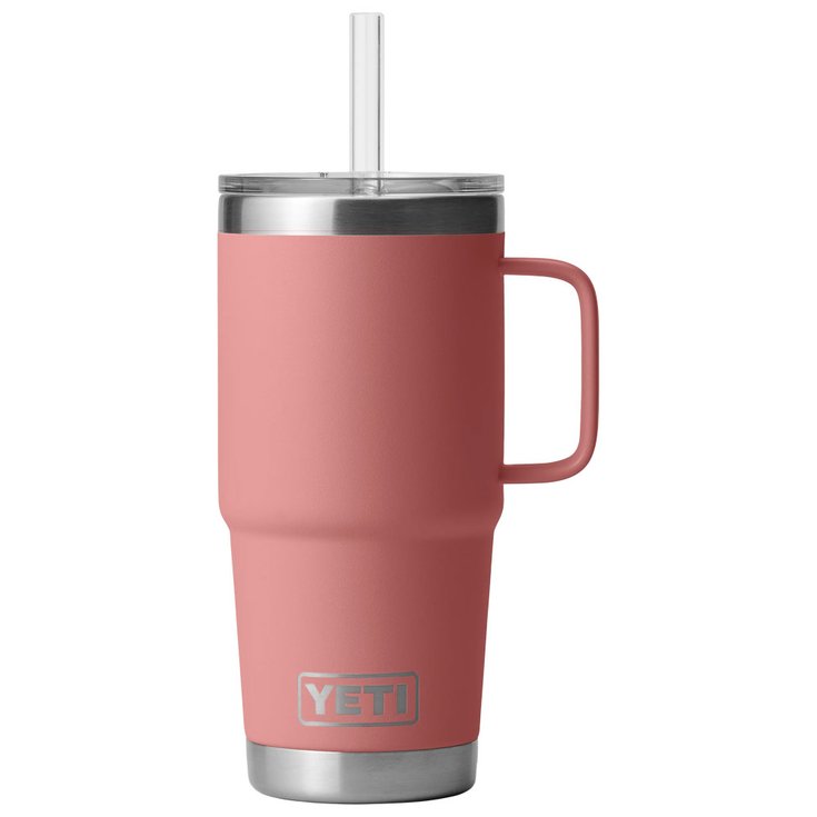 Yeti Rambler 25 Oz Straw Mug Sandstone Pink 