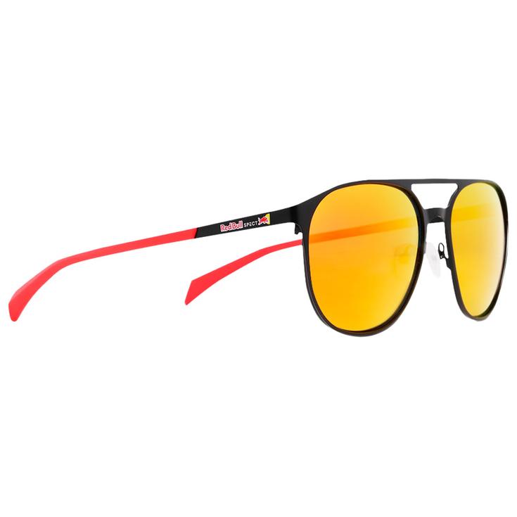 Red Bull Spect Zonnebrillen Redms Pilot Matt Black Red Brown Red Mirror Polarized Voorstelling