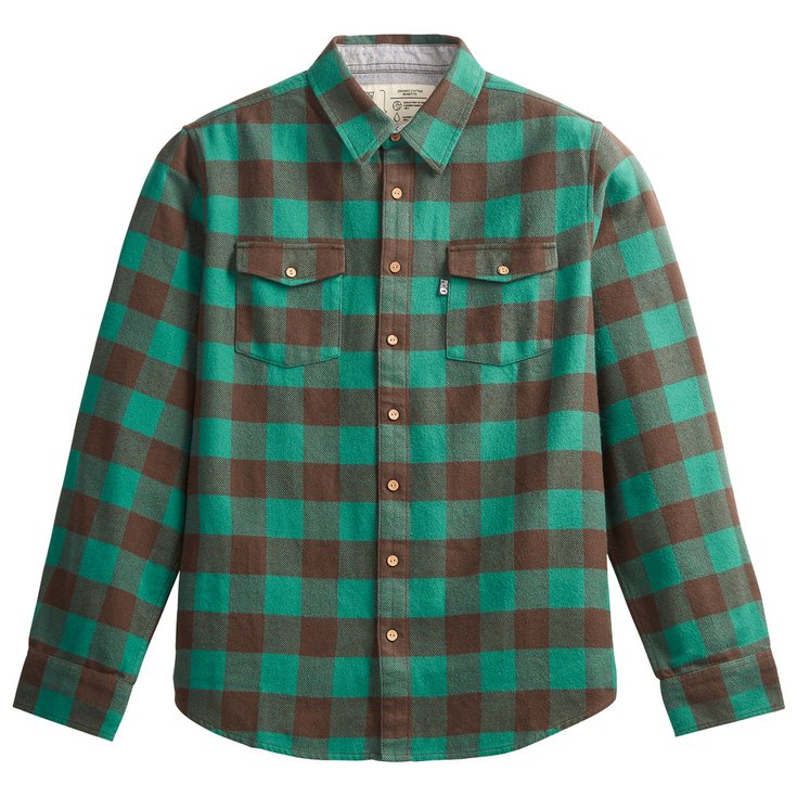 Picture Camisa Hillsboro Bayberry Dark Chocolate Presentación