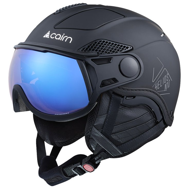 Cairn Visor helmet Helios Leather Evolight Nxt Mat Black Overview