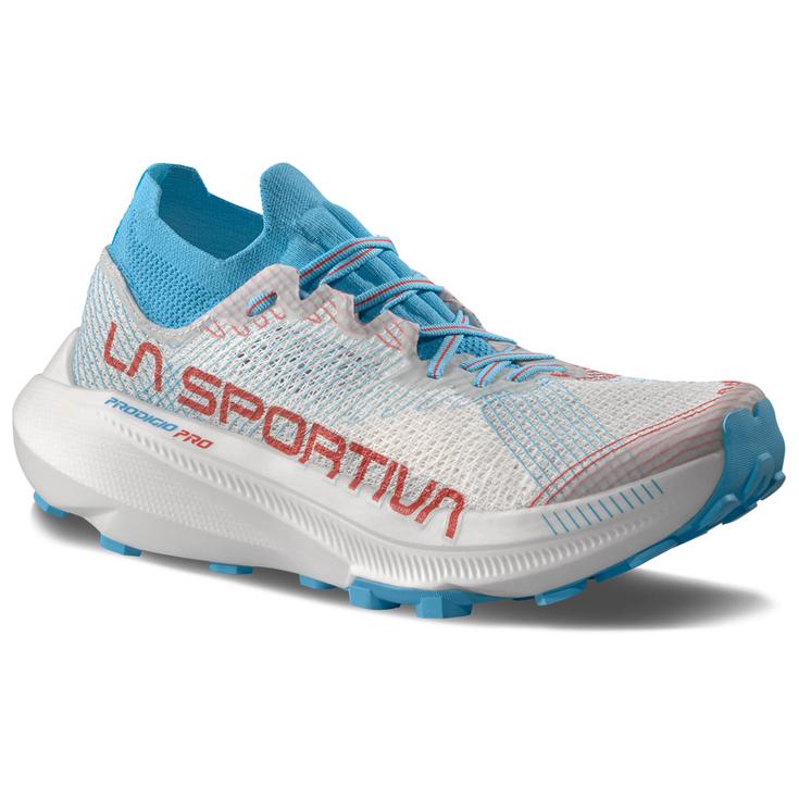 La Sportiva Chaussures de trail Prodigio Pro Woman White Malibu Blue Présentation