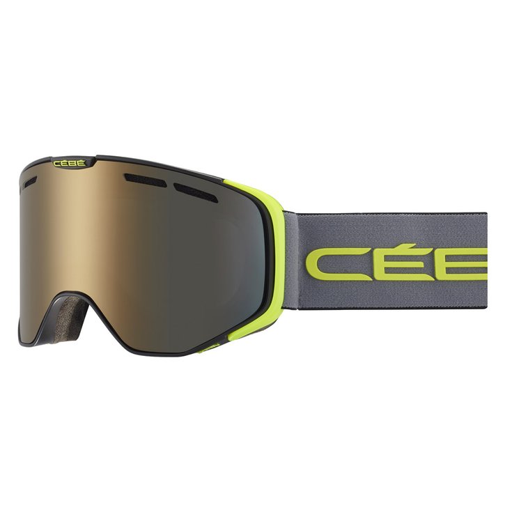 Cebe Goggles Versus Mat Black Grey Lime Dark Smoke Flash Gold Cat.3 Overview
