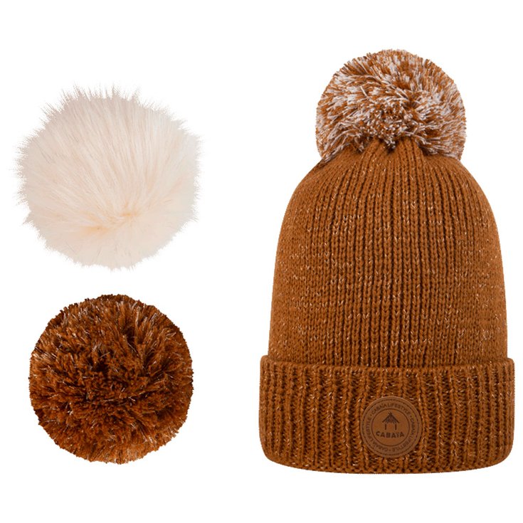 Cabaia Gorro Irish Coffee Beanie Camel Lurex Presentación