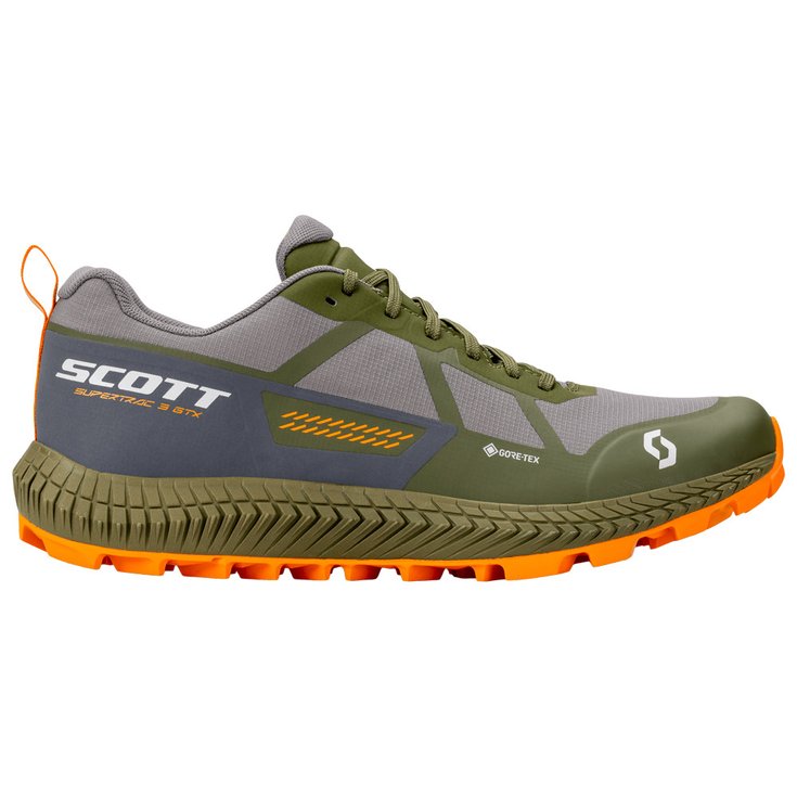 Scott Trail shoes Supertrac 3 Gore-Tex Slate Grey Fir Green Overview