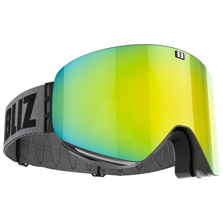 Bliz Goggles Flow Matte Black Brown Gold Multi + Yellow Overview