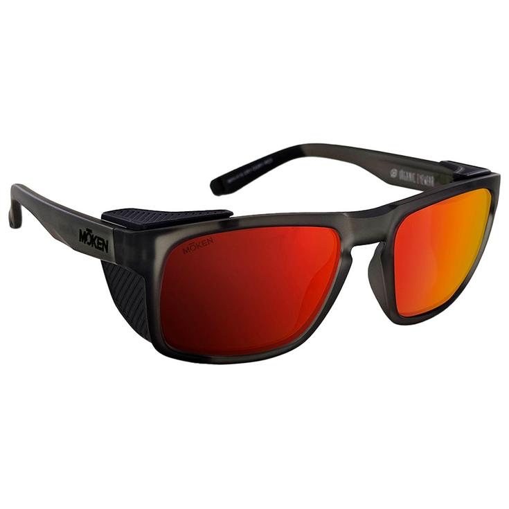Moken Vision Gafas Santo Grey Black Red Polarized Presentación