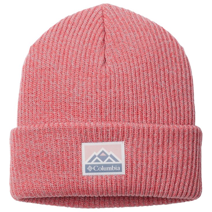 Columbia Beanies Whirlibird Cuffed Beanie Pink Agave Cirrus Grey Marled Mountains Overview