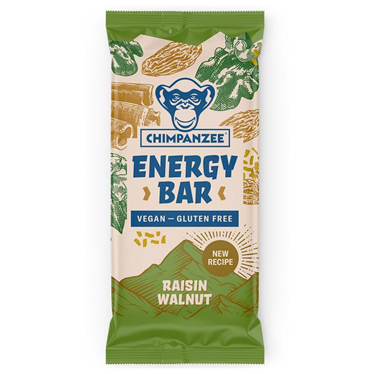 Chimpanzee Barrette energetiche Energy Bars 55g Raisin & Noix Presentazione