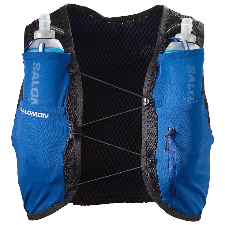 Salomon Trail Vest Active Skin 8 With Flask Surf The Web Black Voorstelling