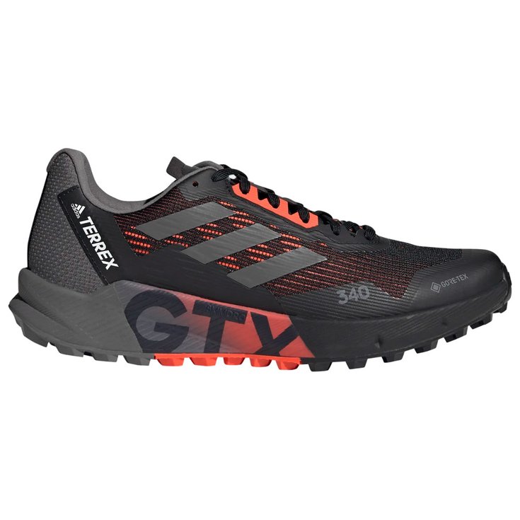 Adidas Trailrunning-Schuhe Terrex Agravic Flow 2 Gtx Core Black Grey Four Cloud White Präsentation