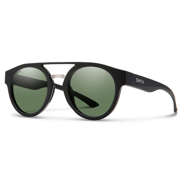 Smith Sunglasses Range Matte Black ChromaPop Polarized Gray Green Overview