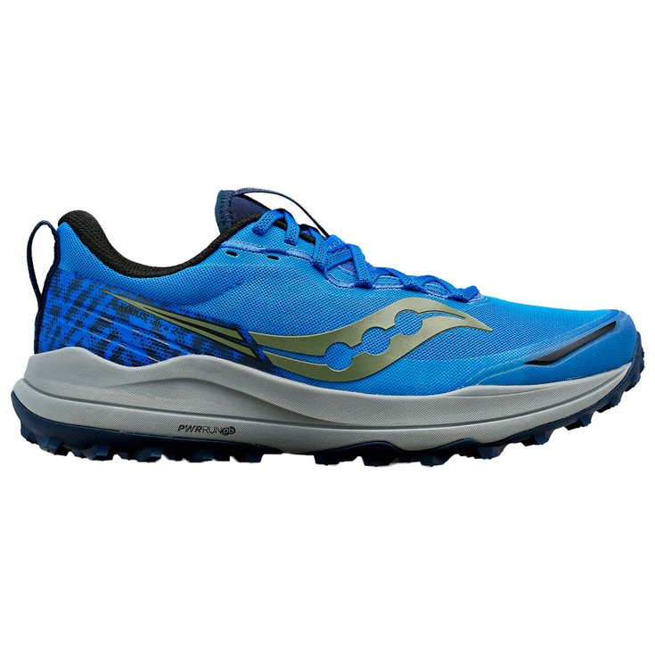 Saucony Scarpe da trail Xodus Ultra 2 Fossil Basalt Super Blue Night Presentazione