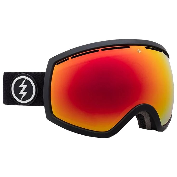 Electric Masque de Ski Eg2 Matte Black Brose Red Chrome - Sans Présentation