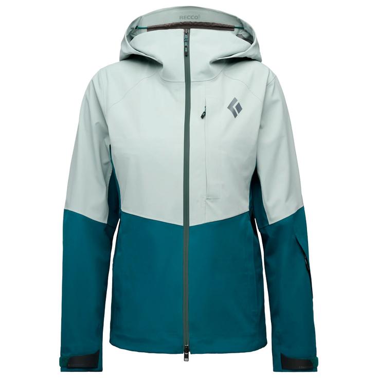 Black Diamond Ski Jacket W Recon Stretch Shell Agave Deep Woods Overview