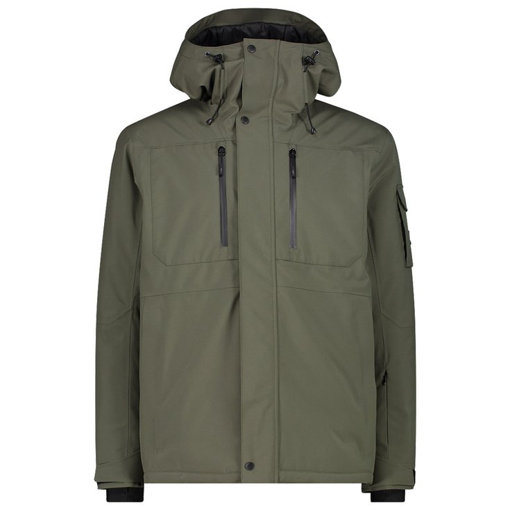 CMP Ski Jacket Man Jacket Fix Hood Olive Overview